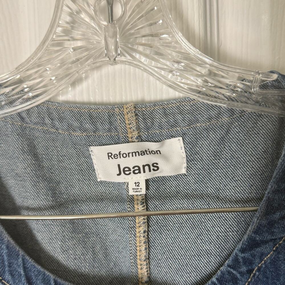 Reformation Tropez Denim Mini Dress 12 - Picture 8 of 9